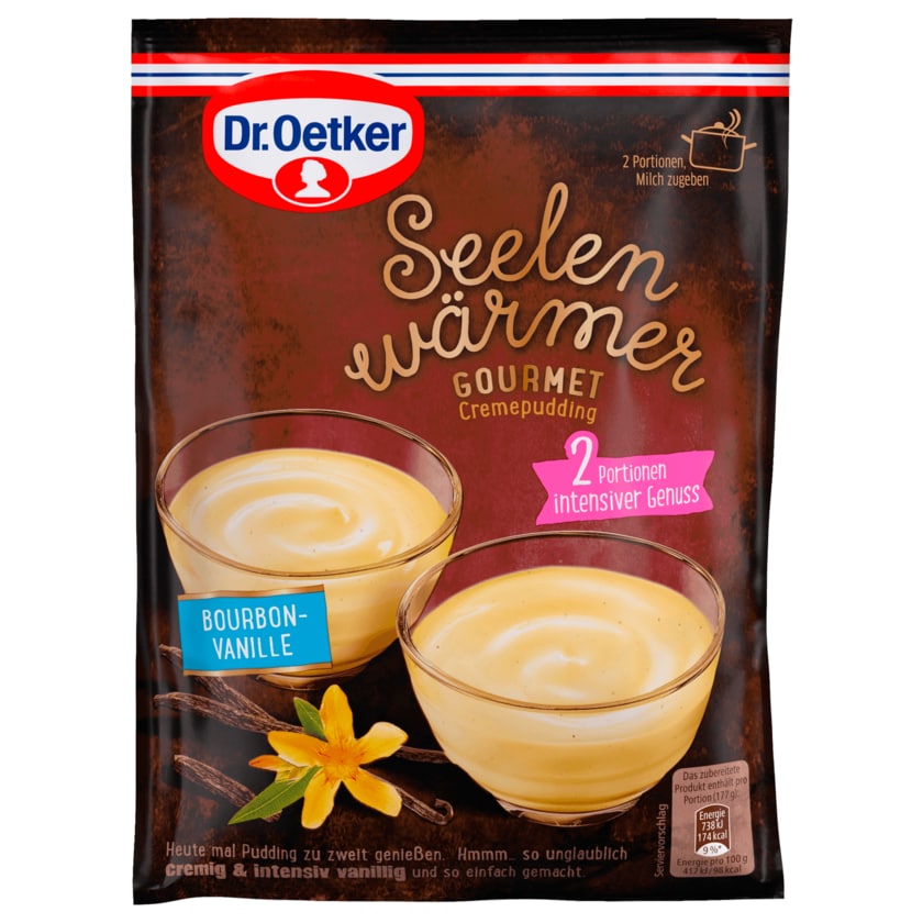 Dr. Oetker Seelenwärmer Gourmet Pudding Bourbon-Vanille 55g